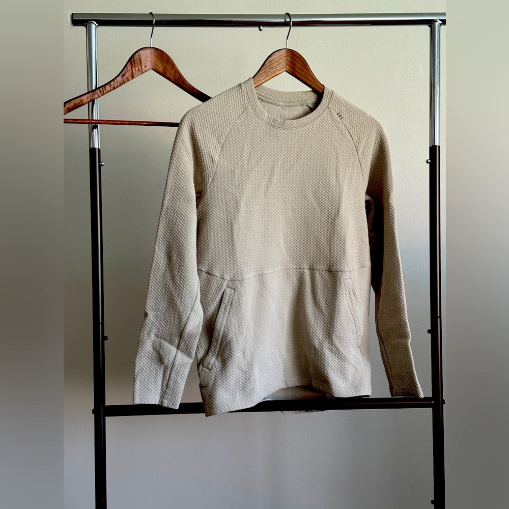 Lululemon At Ease Crew Small Cream